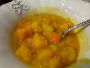 curried lentil and veggie soup