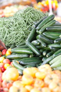 veggies at farmers market
