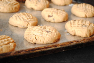 peanut and chcolate cookies