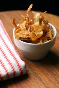 Reduce food waste and make potato peel chips