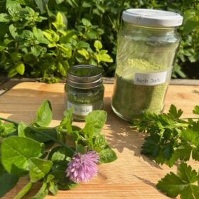 How to Make Your Own Herb Salt with Homegrown Herbs and Foraged Herbs